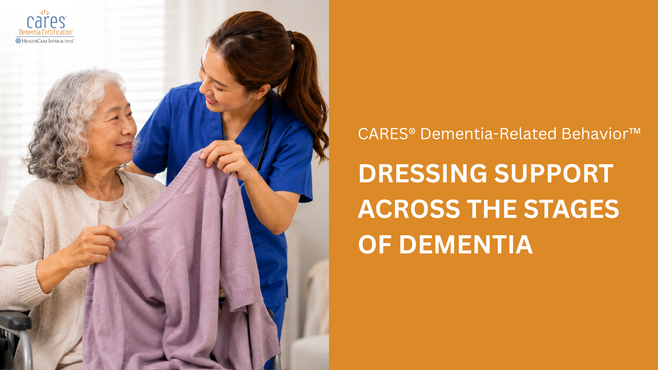 Adapting Dressing Support Through the Stages of Dementia